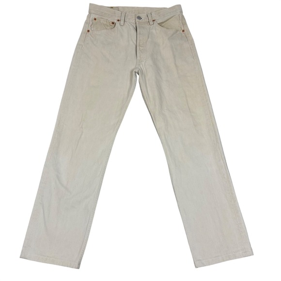 Levi's Other - Levi's Jeans Mens 30 Cream 501 Original Fit Straight Leg Button Fly Off-White